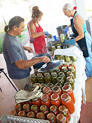 Teaching canning and preservation methods at the University of Ascension Science and the Physics of Rebellion.