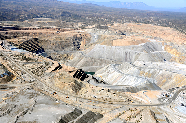 The Mission Complex, an open-pit mine located south of Tucson, is ranked the third largest copper mine in Arizona.