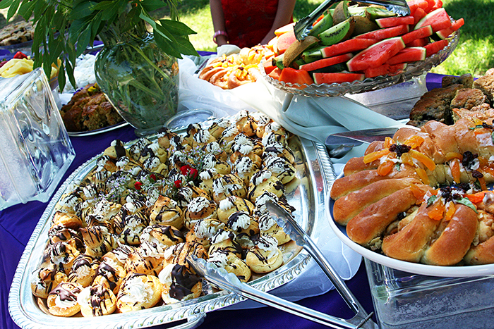 Delectable treats made for a wedding feast.