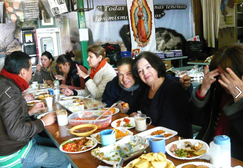 Kino Border Initiative serving meals to folks in Nogales, Sonora, Mexico. Photos courtesy www.facebook.com/Kino.Border.lnitiative