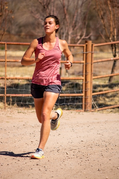 Girl running track at GSSU